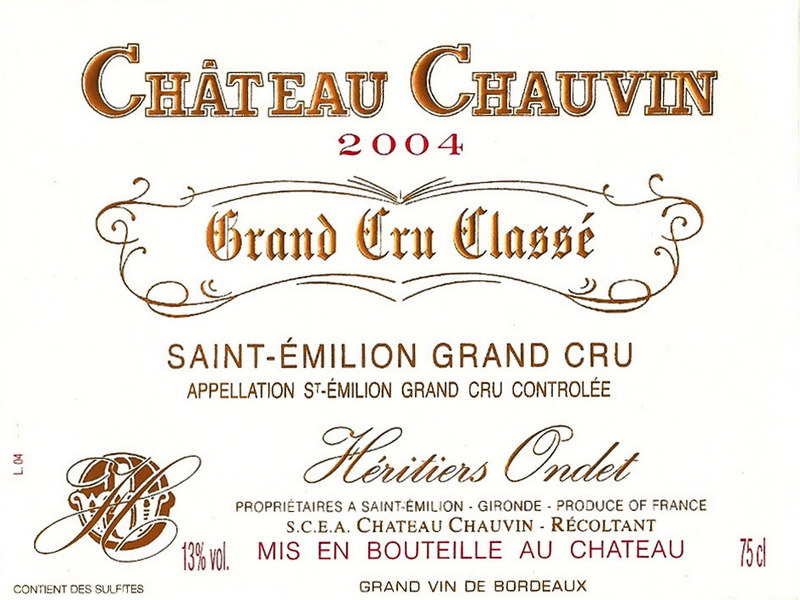  Chateau Chauvin    2004