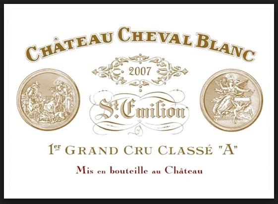 Этикетка вина Шеваль Блан с указанием класса А