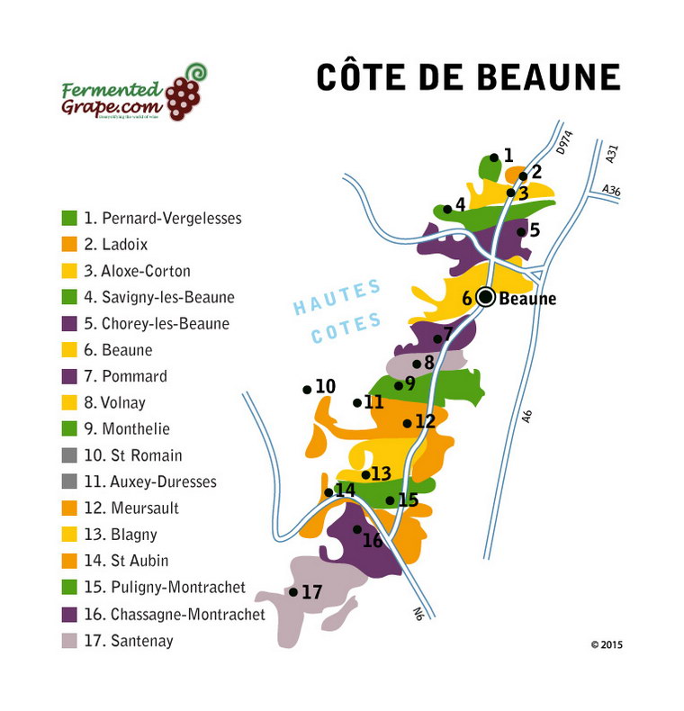 Апелласьоны региона Кот де Бон