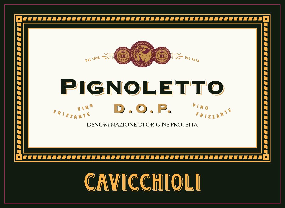 Этикетка итальянского вина DOP Pignoletto