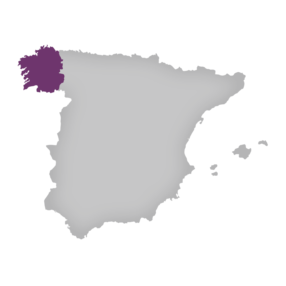 Галисия на карте Испании