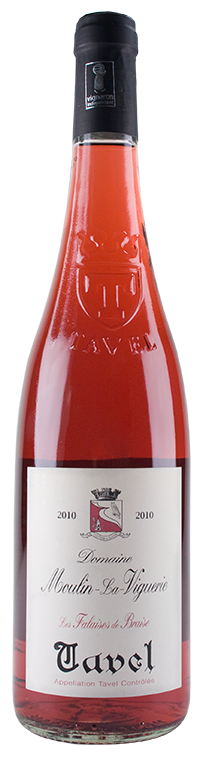 Бутылка розового вина Тавель