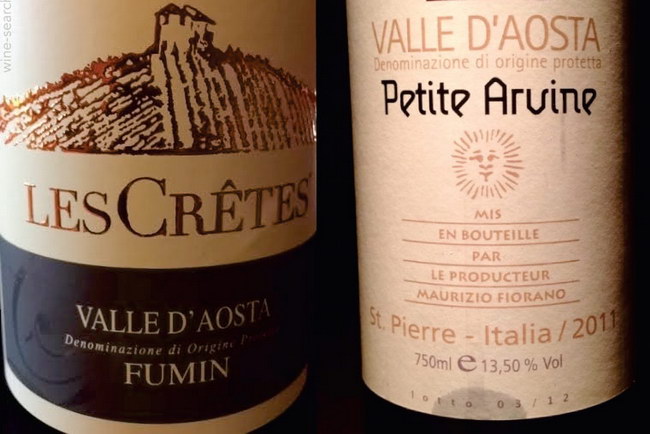 Моносортовые вина Валле д'Аоста