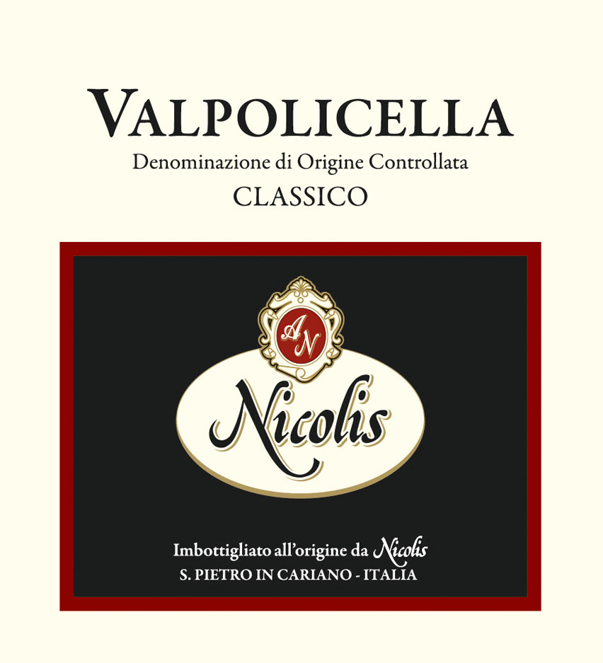 Этикетка вина Вальполичелла Классико