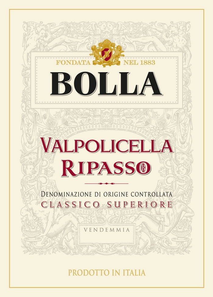 Этикетка вина Вальполичелла Рипассо