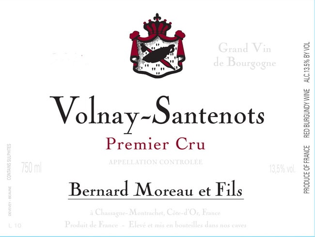 Вино Volnay-Santenots Premier Cru AOC